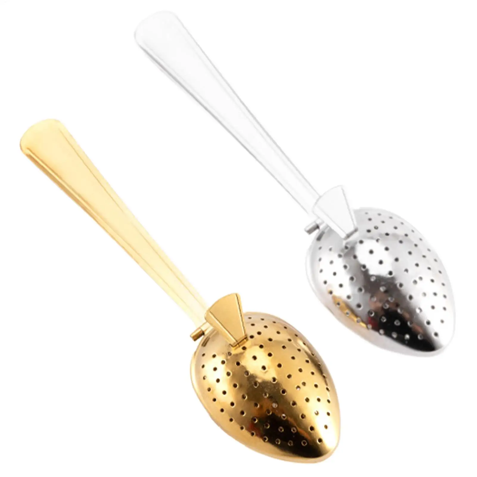 Tea Strainer Spoon Long Handle Spoon Tea Infuser Stainless Steel Tea Interval Diffuser Steeper for Tea Lovers Home Travel