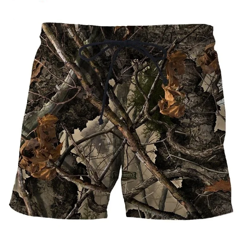 Camouflage 3D Printed Men Beach Shorts Hot Sale Casual short Personality Cool Sports Outdoor Camo Board Short pant