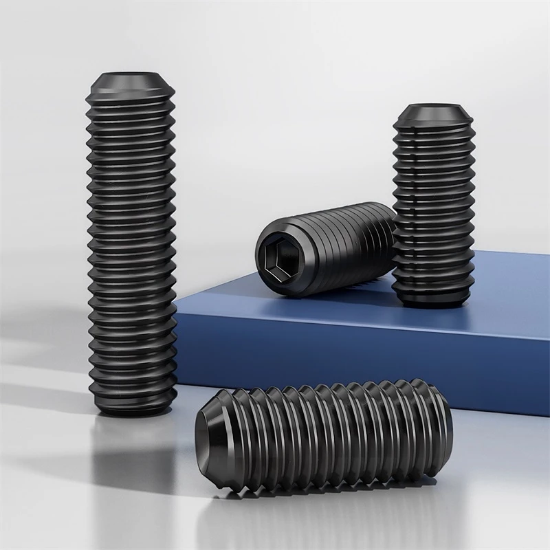 Imperial UNC UNF BSW Hex Socket Cup Point Set Screw Grade 12.9 Carbon Steel Grub Bolt Machine Fastener