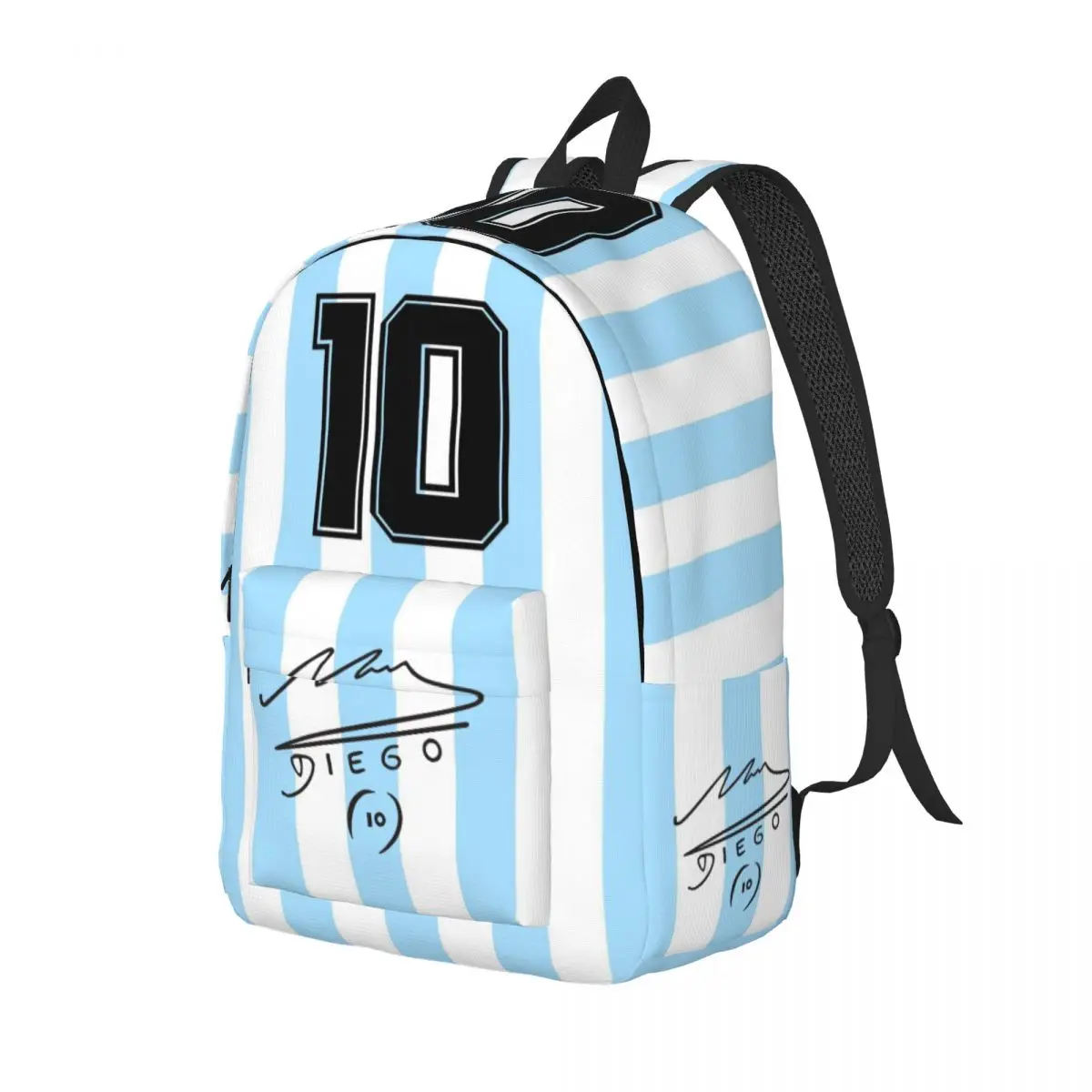 Diego Maradona D10 New Fashion High Capacity Waterproof College Backpack Trendy Laptop Travel Book Bag 15.7in 17.7in