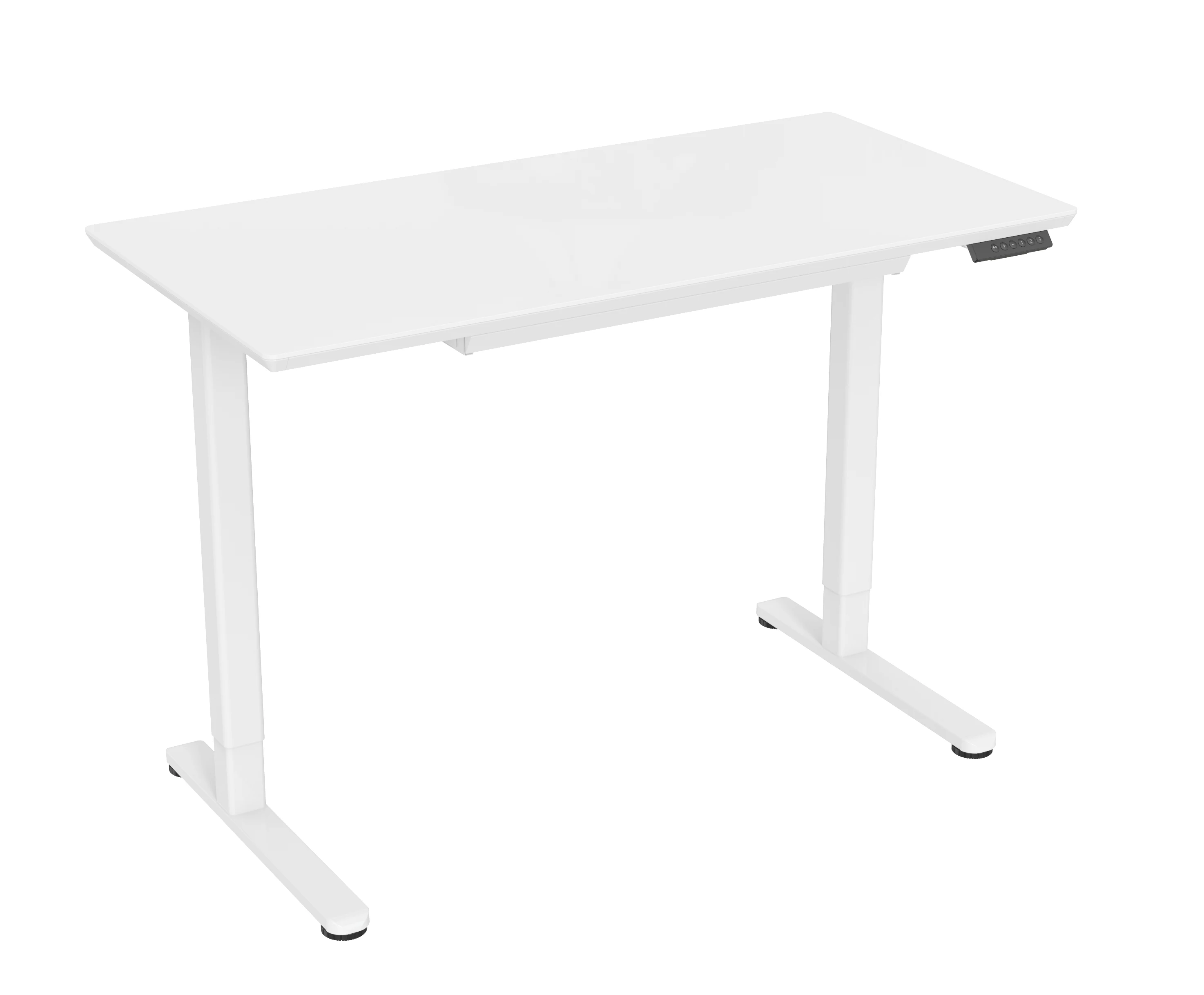 Modern Single Motor Steel Electric Height Adjustable Desk with Hidden Drawer Weight Capacity 50kg/110lbs