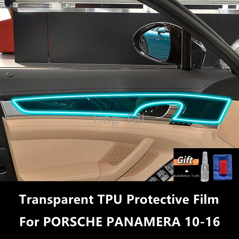 

For PORSCHE PANAMERA 10-16 Car Interior Center Console Transparent TPU Protective Film Anti-scratch Repair FilmAccessories Refit