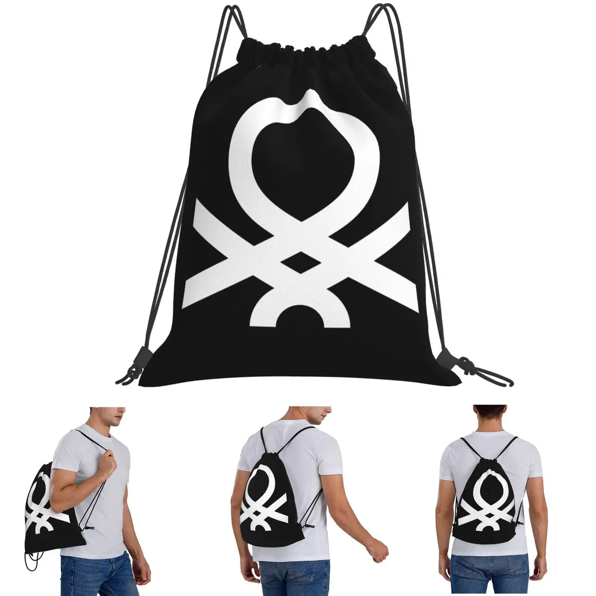 United Colors Of Benetton Backpacks Multi-function Portable Drawstring Bundle Pocket Sports Bag Book Bags For Travel School