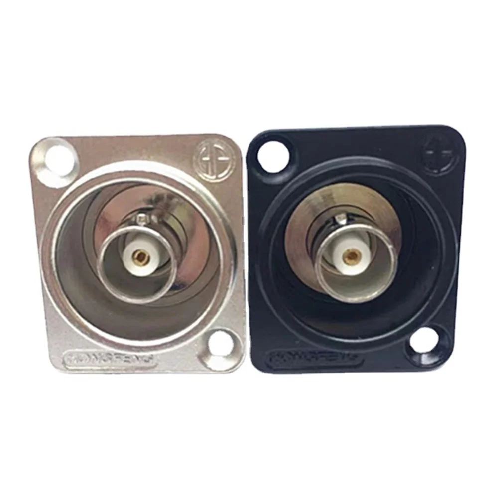 1pcs D type BNC Panel Mount Female Socket panel welding-free SDI Video Q9 Chassis Connector Adapter