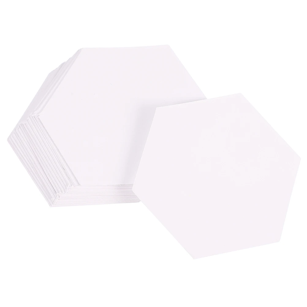 

100pcs Paper Paper Patchwork Template Templates Hexagon 16mm Patchwork Cardboard DIY Sewing Supplies Piercing Mold Tool