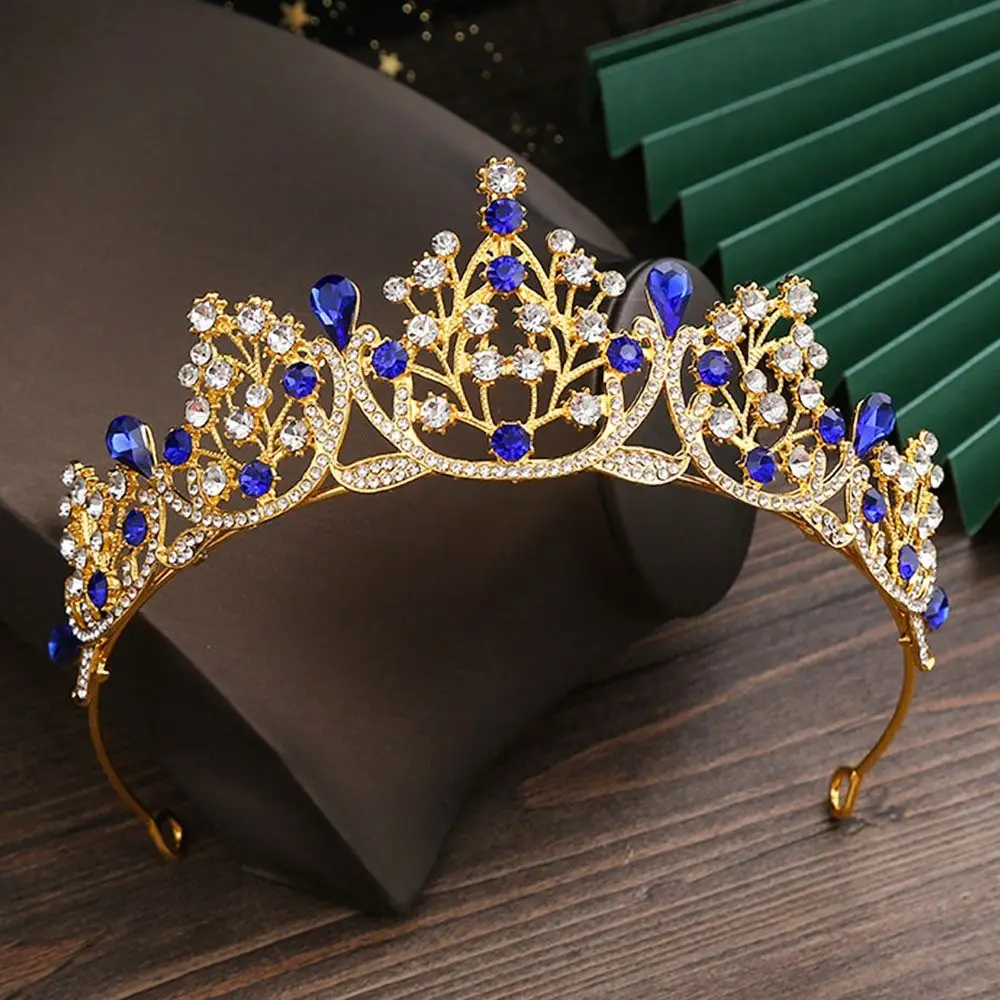 

Tiara Flower Leaf Hair Comb Wedding Jewelry Hair Comb Princess Crystal Tiaras Rhinestone Hair Hoop Bridal Hair Accessories