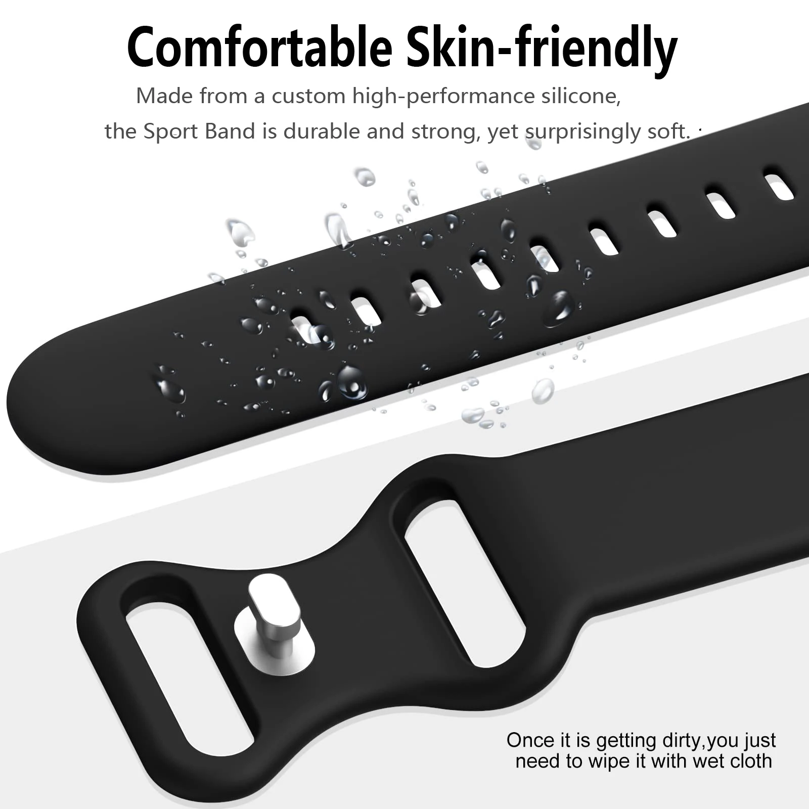 Aktives Armband für Google Pixel Watch 41mm 45mm Zubehör Original Sport Silikon Armband Correa Gürtel Pixel Watch 5 4 3 2 Armband – Detail 8