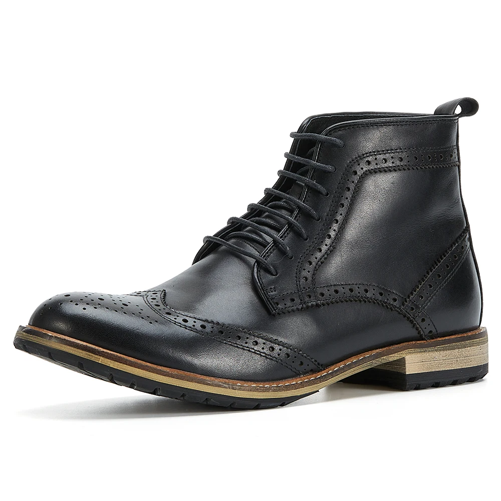 

Men's Western Ankle Boots - Comfortable Genuine Leather Chelsea Riding Boots for Men