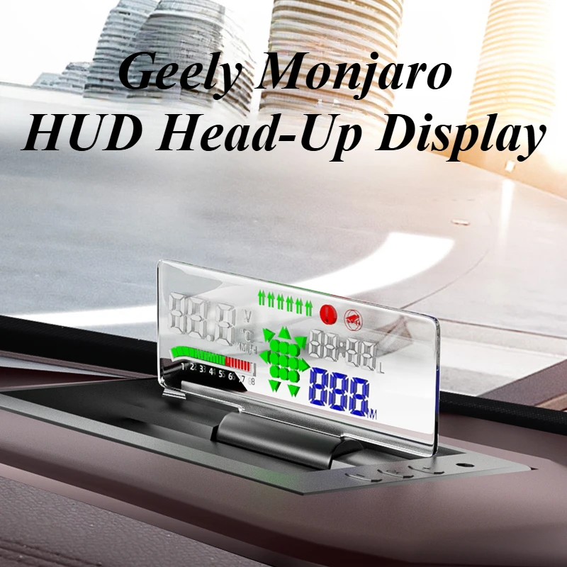 Per Geely Monjaro Head up Display Navigation Edition HUD nascosto Head up Display Device modifica del proiettore per auto