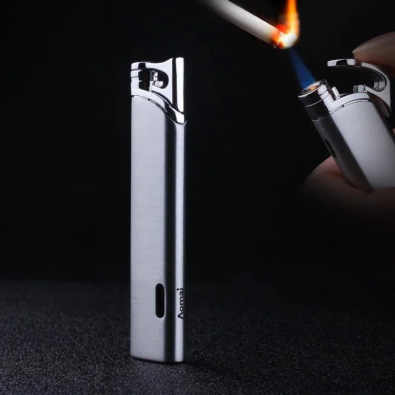 2024 Compact Turbo Mini Gas Torch Lighter Windproof All Metal Jet Cigar Lighter 1300 C Butane No Gas Gadgets For Men Gift