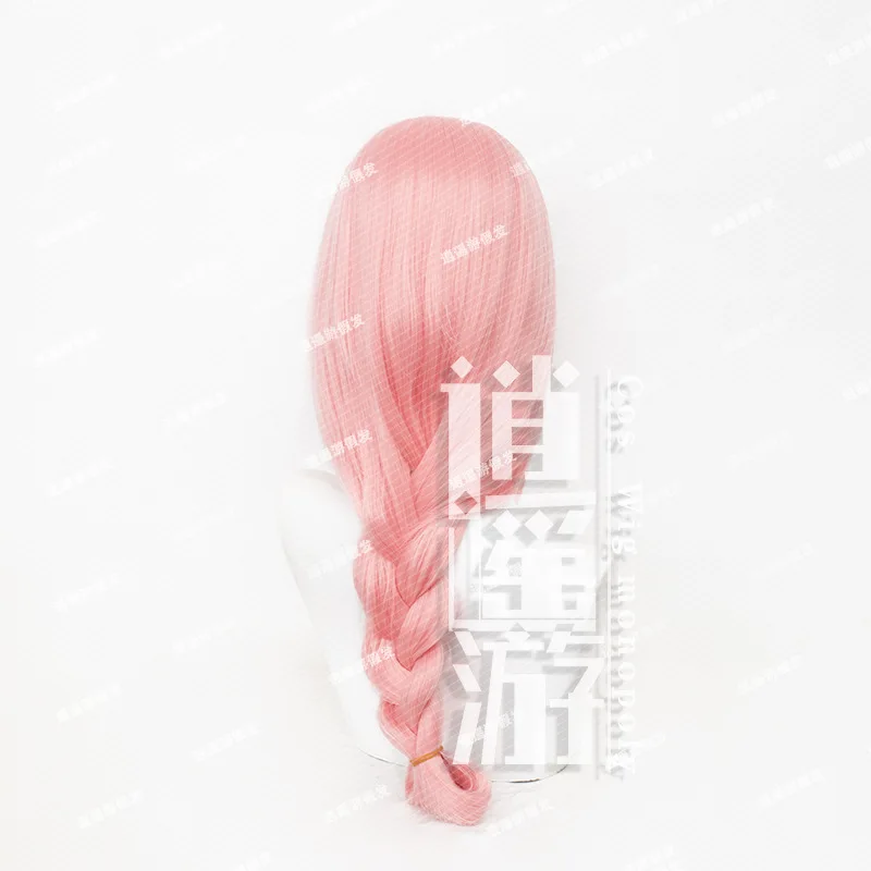 Game Zenless Zone Zero Tsukishiro Yanagi Cosplay Wig 70CM Pink Heat-resistant Synthetic Hair Halloween Party Anime Cosplay Wigs