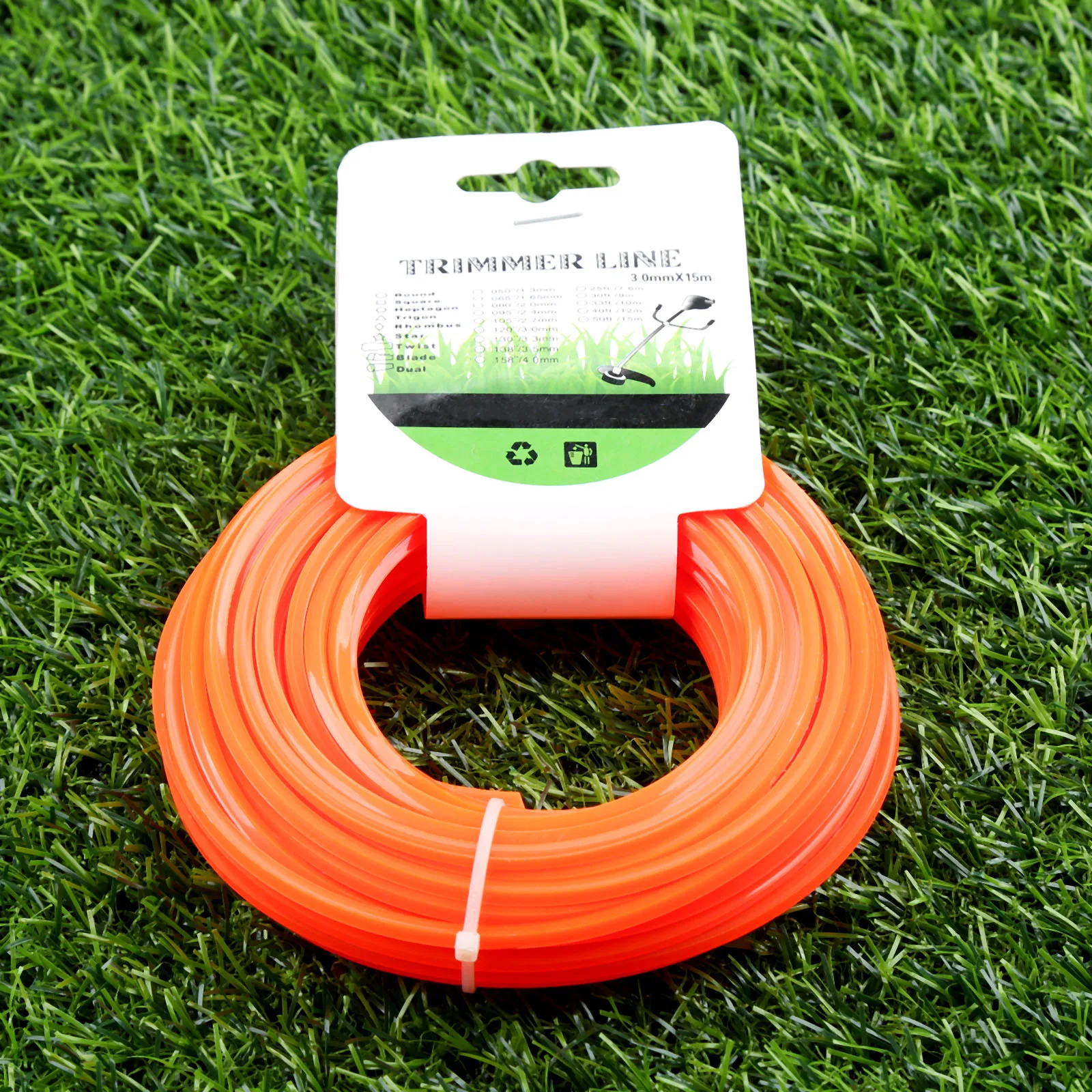 1PC Brushcutter Strimmer Trimmer Nylon Line  Brush Cutter Garden Cord Wire String Grass Strimmer Line For Lawn Mower 3.0mm x 15m