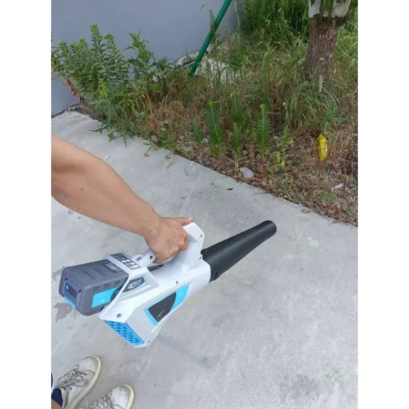 ff.&Lithium-electric blower for blowing and sucking leaves snow and leaf crusher outdoor household high-power blower-h#