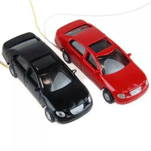 10Pcs 1:100 HO Painted Miniature Car Table Layout Accessory