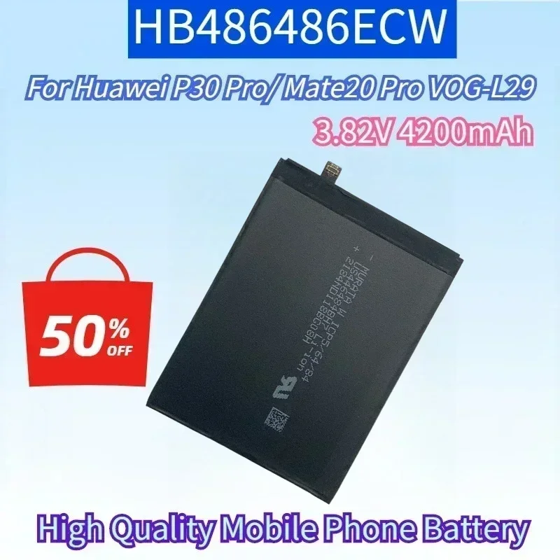 

Новый HB486486ECW 3,82 В 4200 мАч Высококачественный аккумулятор для мобильного телефона для Huawei P30 Pro/Mate20 Pro VOG-L29 Встроенные аккумуляторы