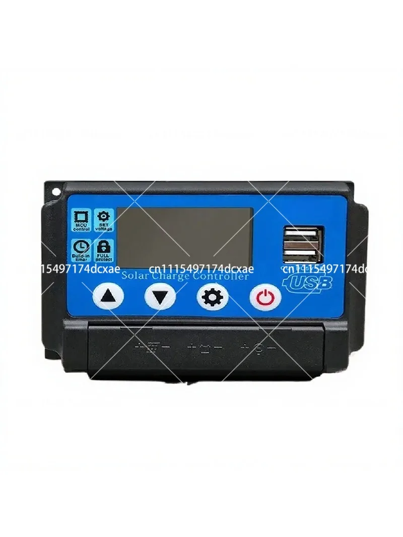 10-60A PWM Solar Charge Controller 12V 24V Adaptive Solar Panel Regulator