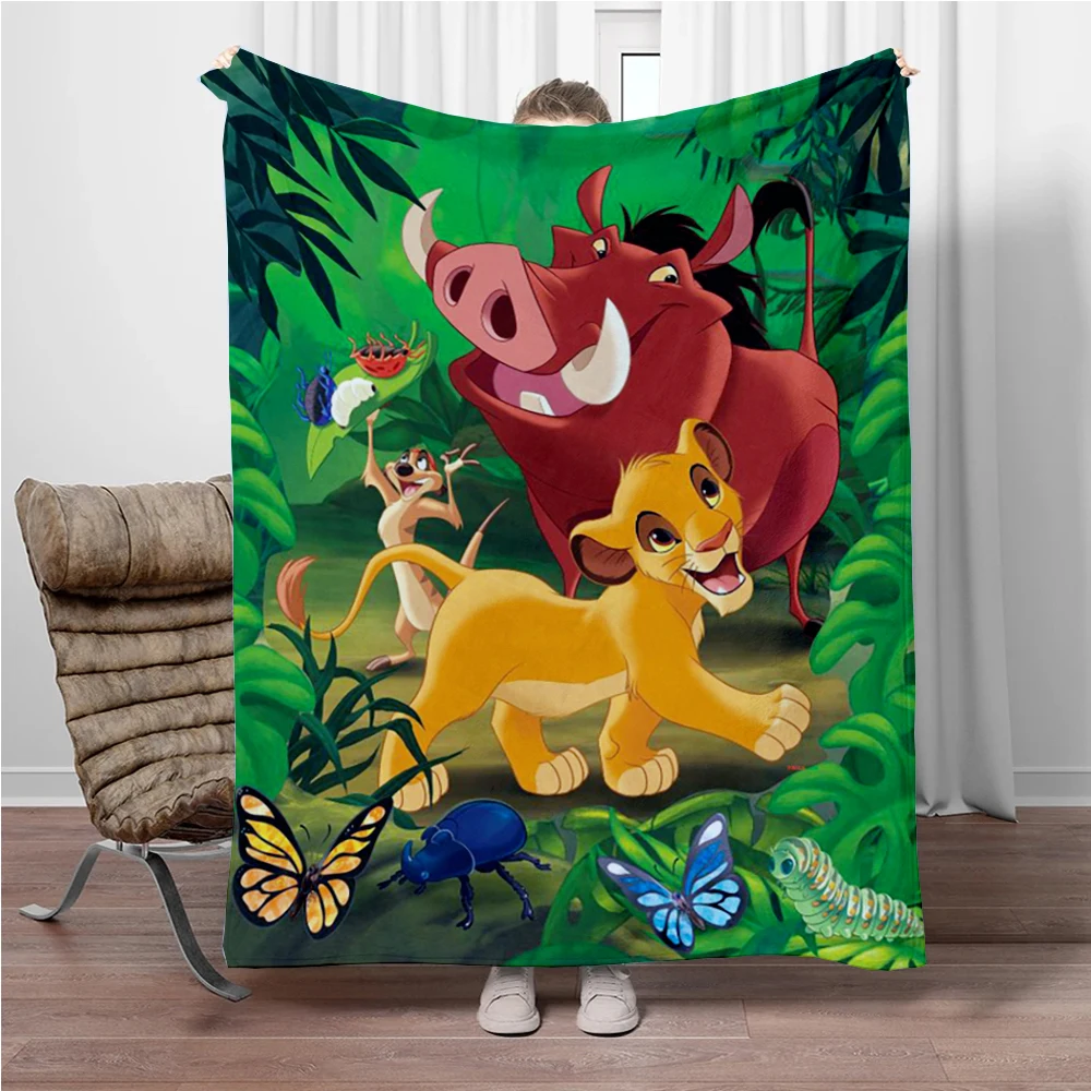 31 Style Lion King Simba Cartoon Flannel Blanket.Sofa,Bedroom.Bed Home Office Nap Blanket Car,Camping,Travel Picnic Blanket Gift