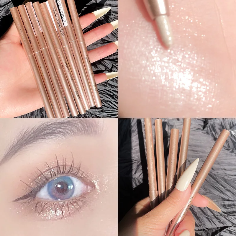 Shining Glitter Eyeliner Pencil  Waterproof Not Blooming Long-lasting No Fade Women Sexy  Eye Liner Liquid Pen Makeup Cosmetic