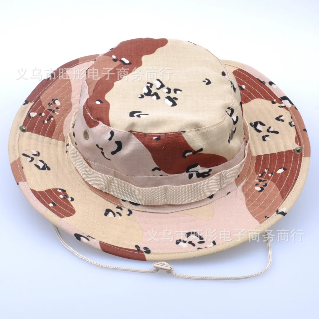 Jungle Beni Hat M Fishing Sun Protection Round Edge Camouflage Hat Korean Outdoor Recreational Mountaineering Fisherman Hat