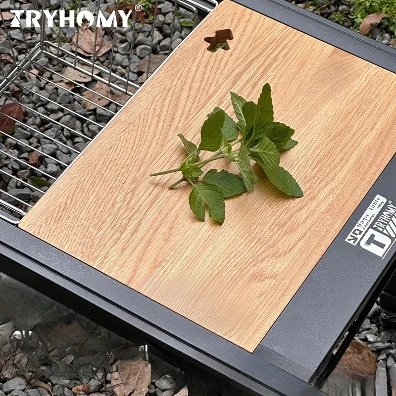 

Уличная деревянная разделочная доска из дуба Tryhomy, столешница IGT, односторонняя для столовых аксессуаров Tryhomy IGT, доска для приготовления пищи