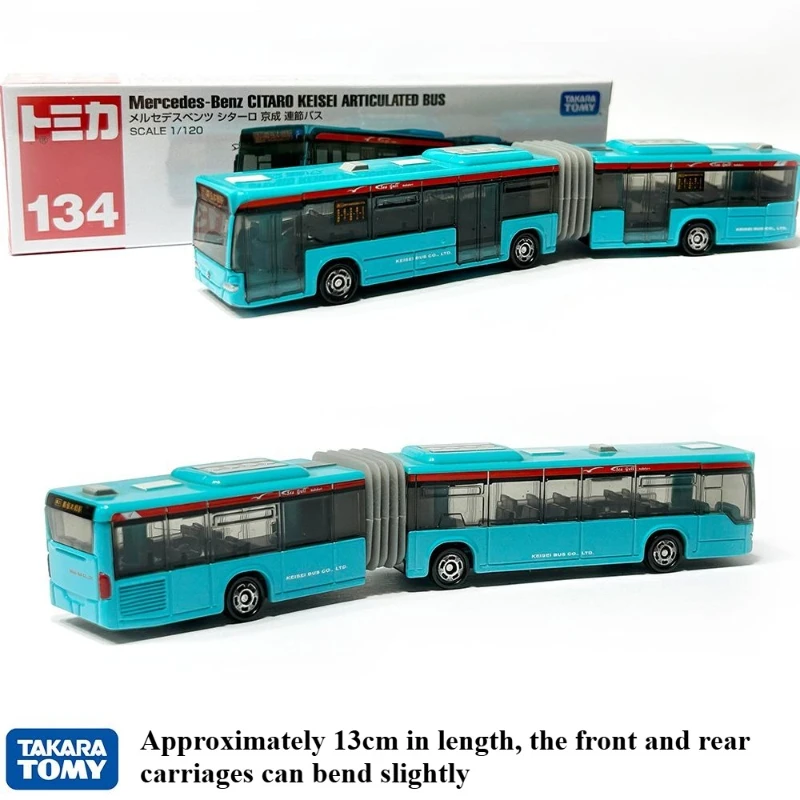 

Takara Tomy Tomica 134 Long Double Decker Bus Alloy Die-casting Car Models Children's Birthday Gift Toys Collection Ornament