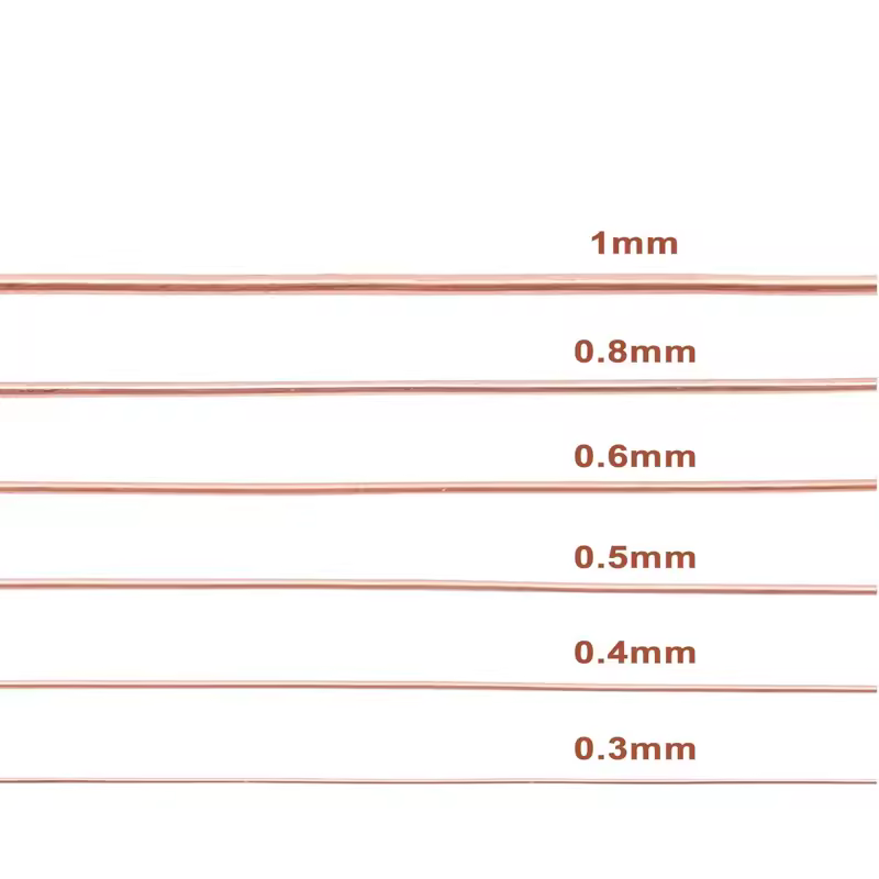 1-10M Bare Copper Wire Pure Copper Wire T2 Copper Coil Conductive Copper Wire,  Bare Line Diameter 0.1/0.15/0.2/0.3/0.4/0.5-5mm - Image 5