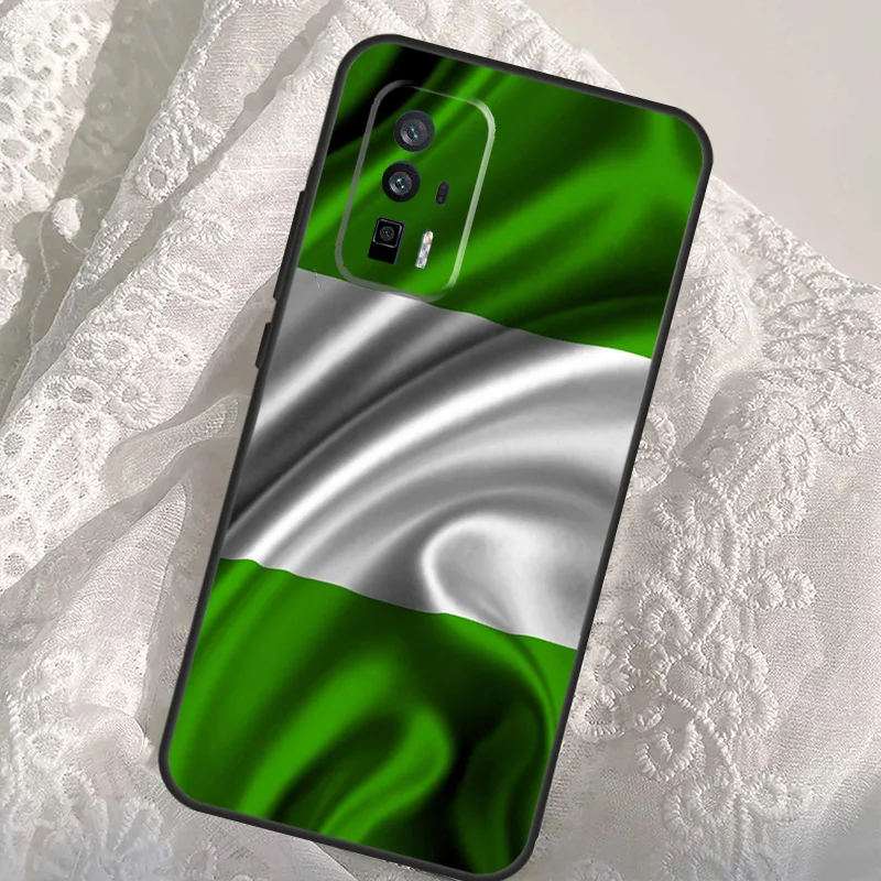 Nigerian flag Case For Xiaomi 14T Pro 13T 12T 11T 13 14 Ultra POCO X6 Pro M6 X3 X5 M5s F3 F5 F6 Cover