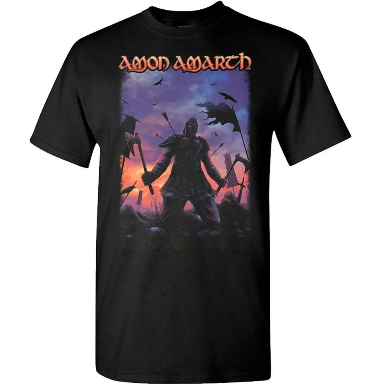 Amon Amarth Cd Lgo We Will Never Die Official Shirt Lrg New Berserker