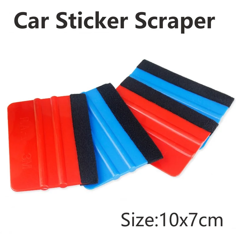 

1PCS Vinyl Installation Tinting Tools Car Sticker Accessories Carbon Film Wrapping Felt Squeegee Scraper Window Cleaning Wiper