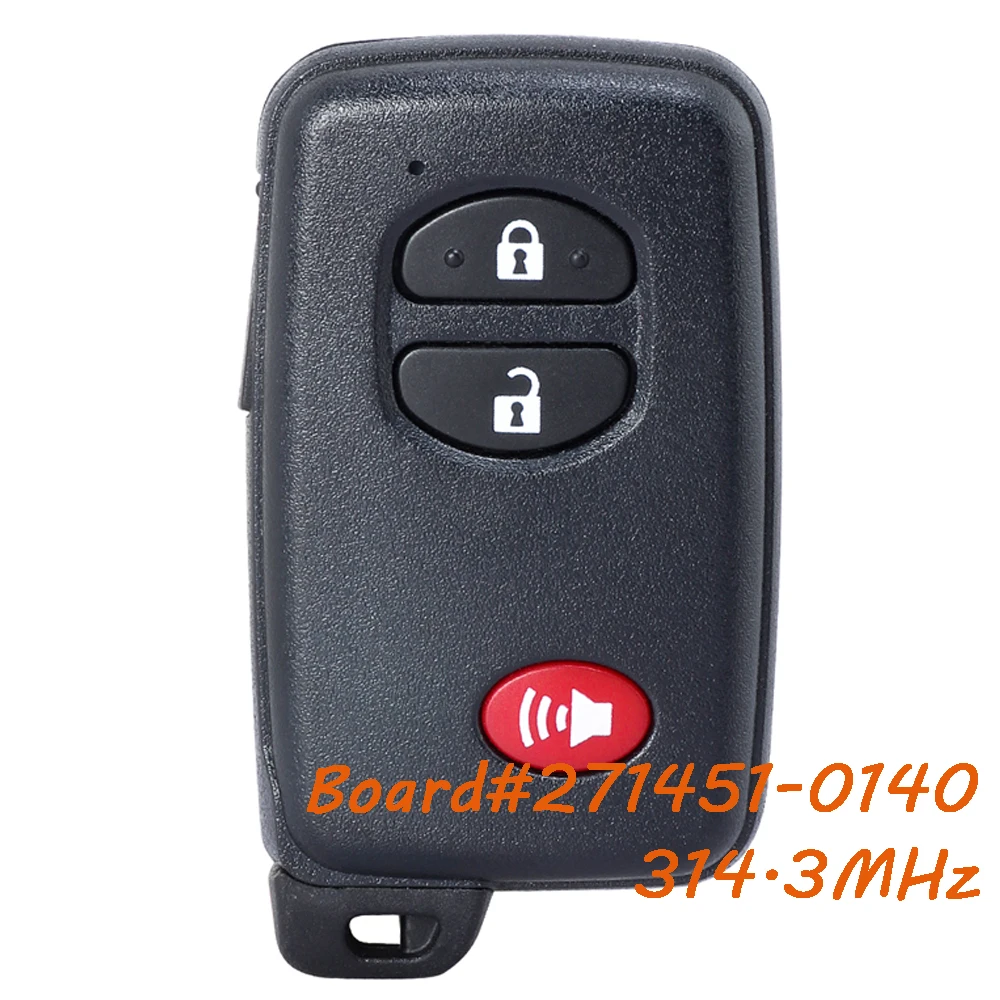 

271451-0140 Умный дистанционный брелок 314,3 МГц для Toyota Highlander 2007 2009 2010 2011 2012 2013 2014 RAV4 2008 2009 2010 HYQ14AAB