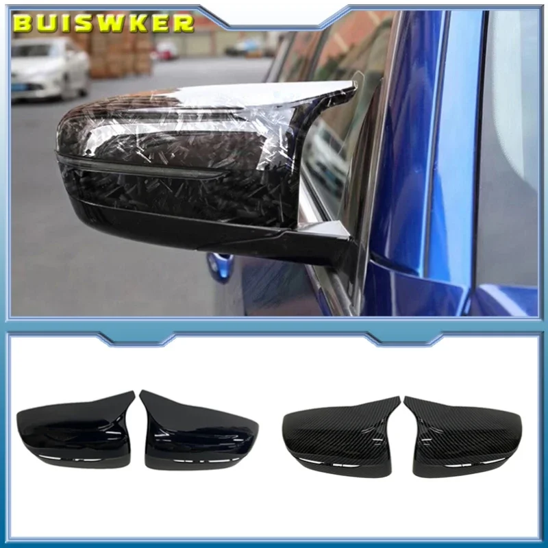 Side Rearview Wing Mirror Cover Caps For BMW 4 5 7 8 Series G11 G12 G14 G15 G16 G22 G23 G24 G30 G31 G38 ABS Gloss Black