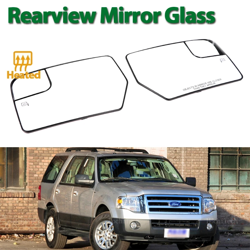 

For Ford Expedition 2012-2017 Accessories CL1Z17K707A CL1Z17K707C Left or Right Side Heated Wing Mirror Glass Rearview Plate