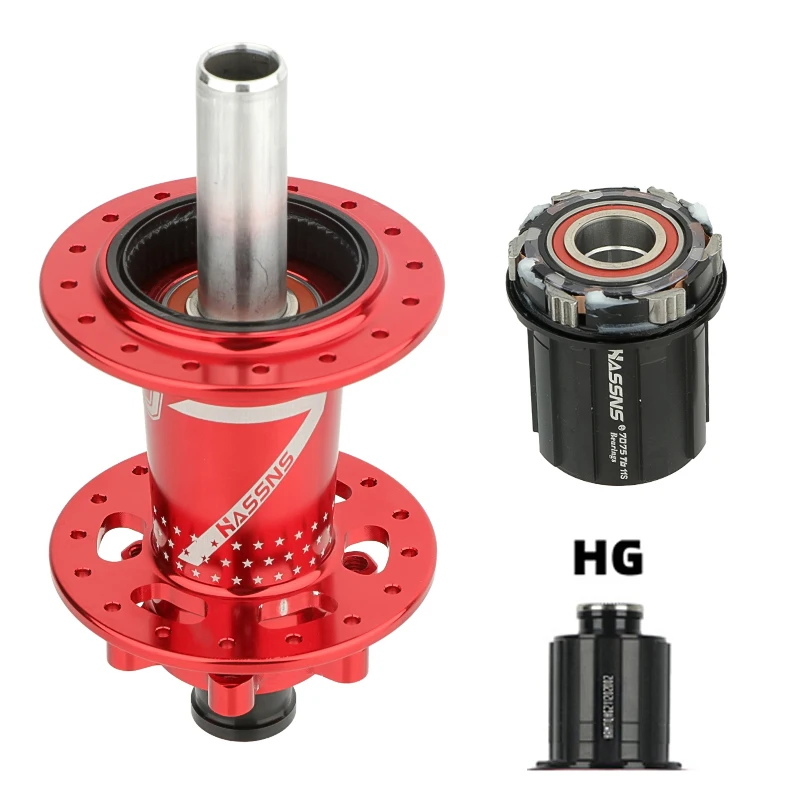 HASSNS PRO7 HG/XD/MS  Bicycle Hub 24/32Holes J-Bend Spokes THRU Axle 12X142/148MM   Sealed Bearing for  Mountain Bike Freehub