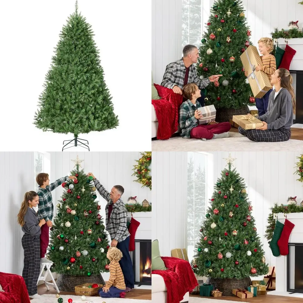 

Best Choice Products Douglas Fir Christmas Tree, 4.5ft Unlit Artificial Full Fir Holiday Decoration, Realistic Appearance w/Meta