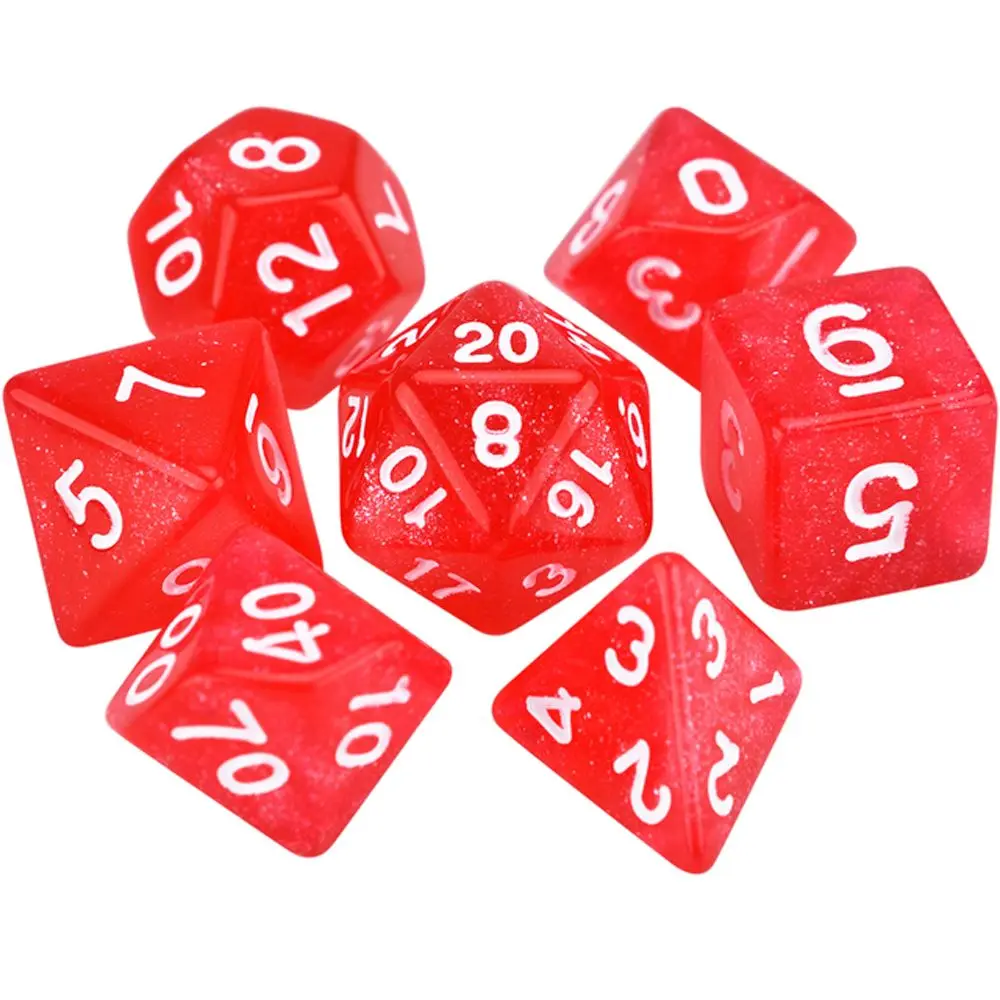 

Gift Board Games Glitter Game Entertainment Desktop Sparkles Dice Star Shine Dice Set Galaxy Dice Polyhedral Dice Set
