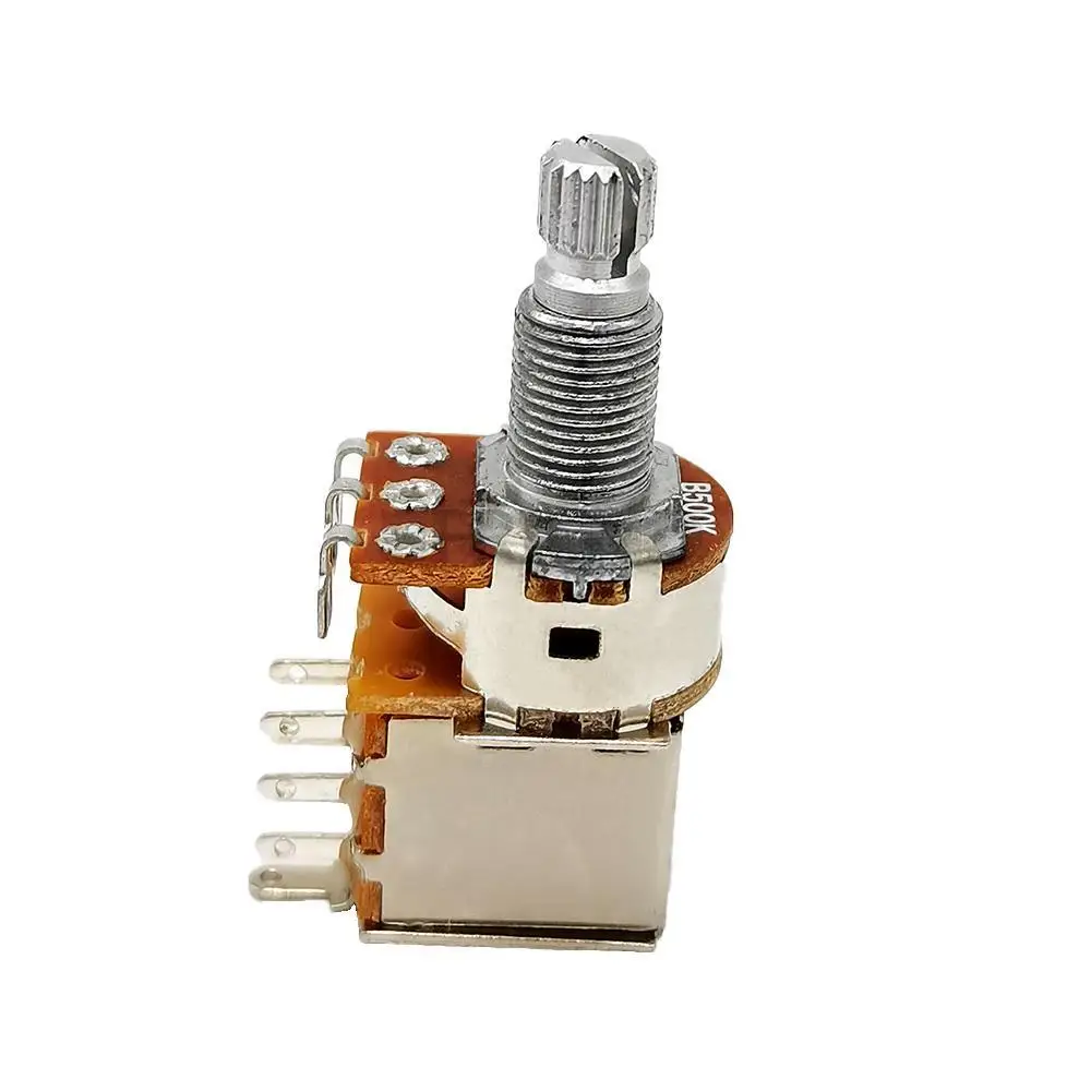 A500K B500K A250K B250K Push Pull Control Pot Potentiometer for Electric Guitar/Bass Volume Push Pull Control Pot Potentiometer