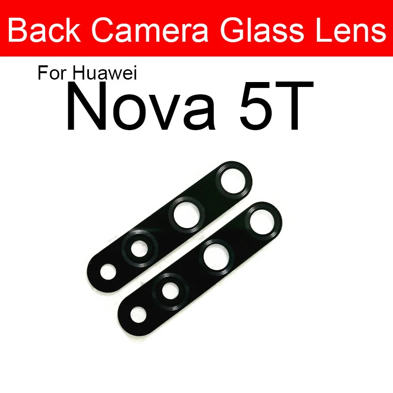 Back Camera Glass Lens For Huawei Nova 2 2i 2S 3 3E 3i 4 4e 5i 5T 5Z 2lite 2plus 5 5i Pro Rear Camera Glass Lens Adhesive