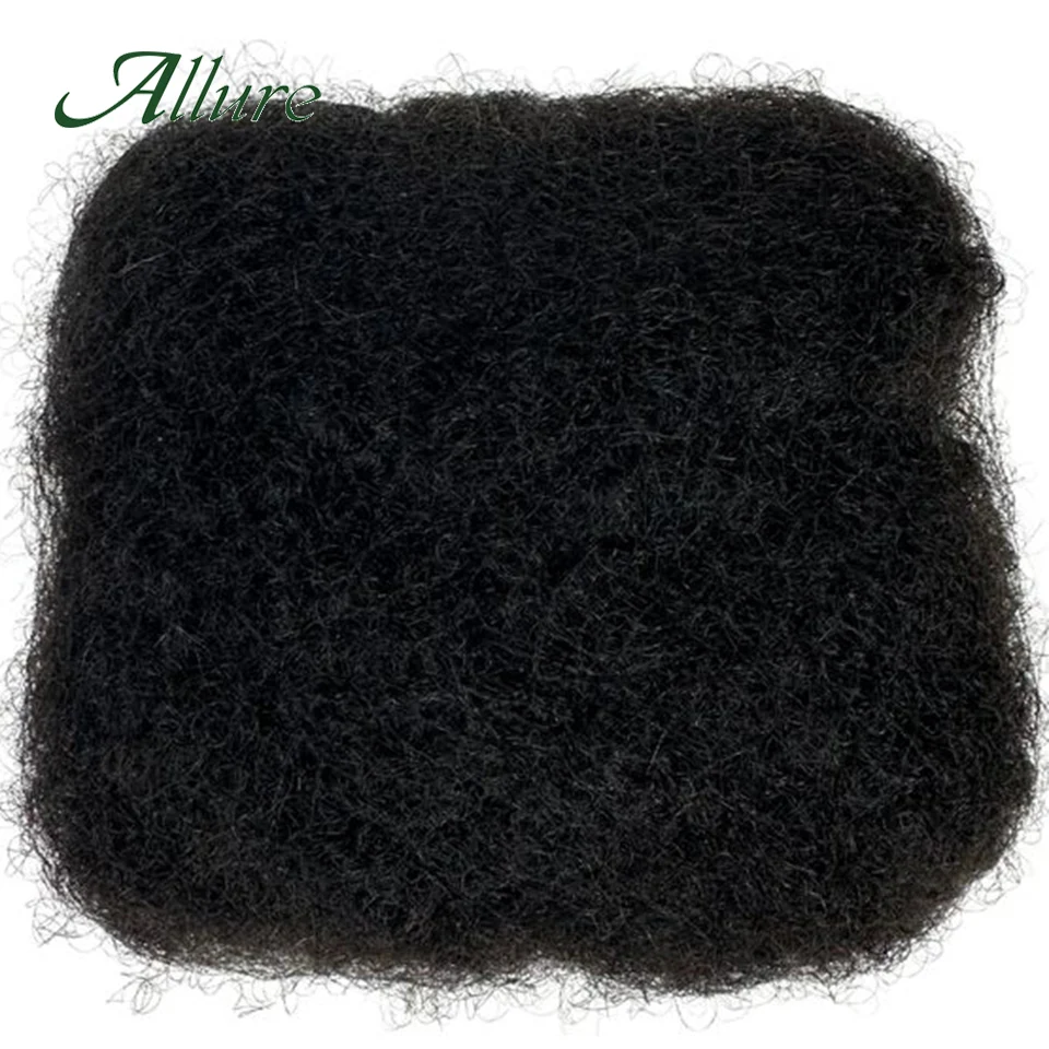 Afro Kinky Curly Bulk Human Hair Bundle Brazilian Natural Black Colored Hair Wave Braids 1 Bundle 50g/per 99J Remy Hair Allure