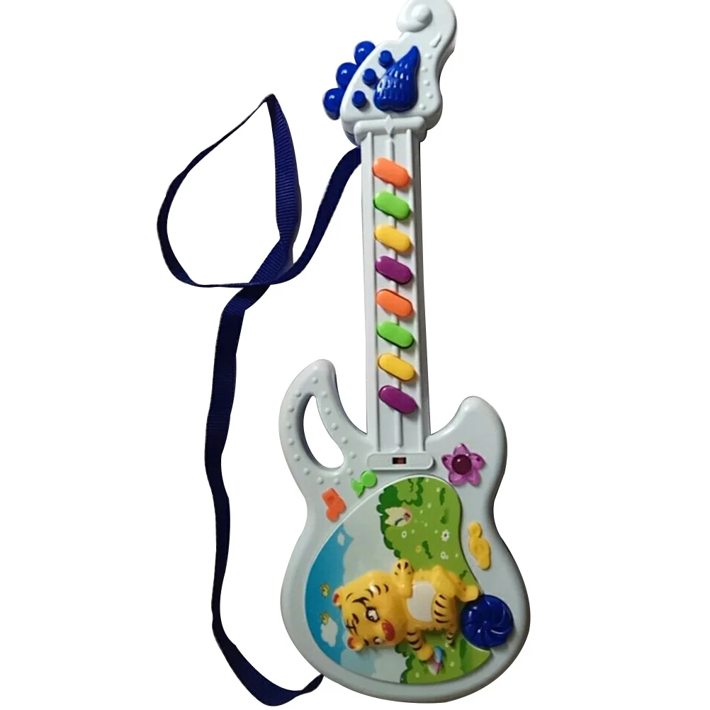 Cartoon Musical Electronic Guitar for Toddler Baby Children Kids Gift Early Educational Instrument Random Color and Style 8