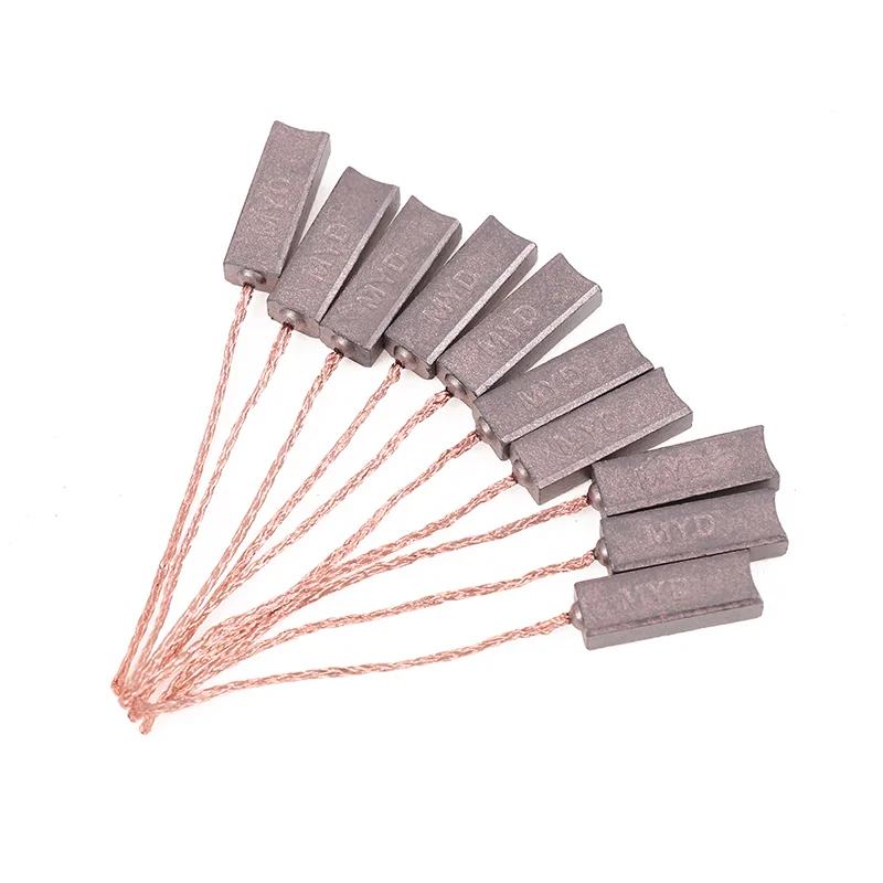 10PCS 4.5X6.5X20mm High Copper Generator Carbon Brushes Alternator Regulator For BYD