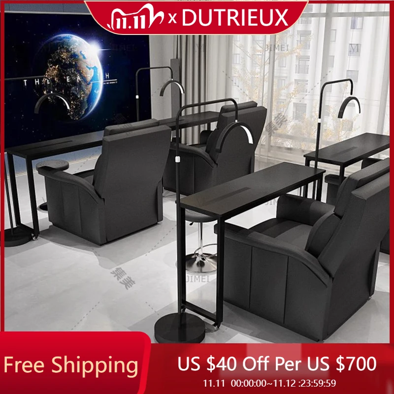 

Minimalist Design Nail Desk Modern Nordic Reception Mesa Manicure Table Accessories Makeup Tavolo Per Unghie Salon Furniture