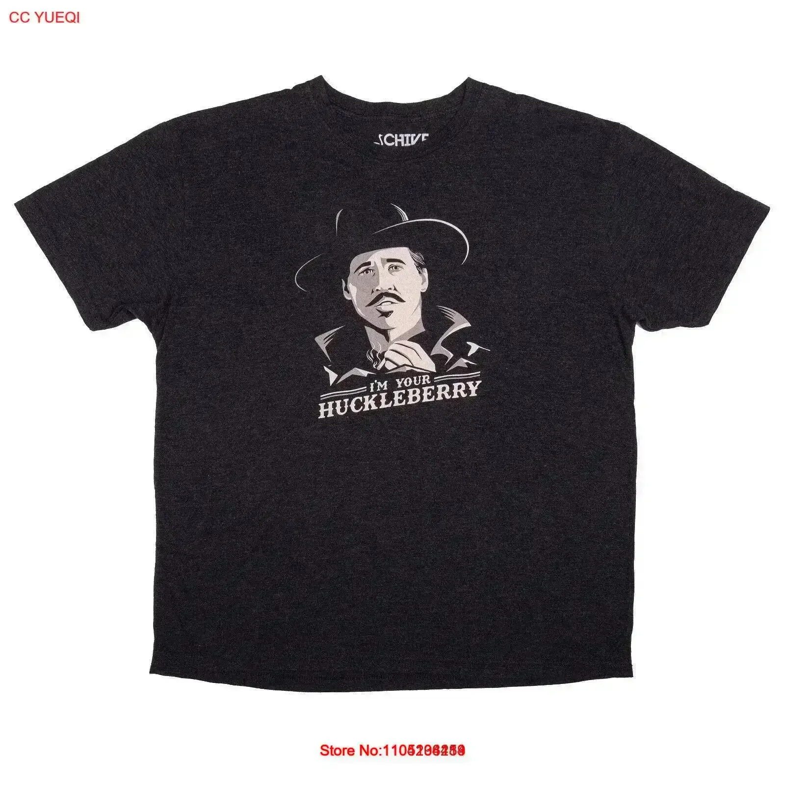 Chive T Shirt I M YOUR HUCKLEBERRY Tombstone Doc Holliday Val Kilmer Size XL vintage Washed Stylish Breathable Soft Comfortable