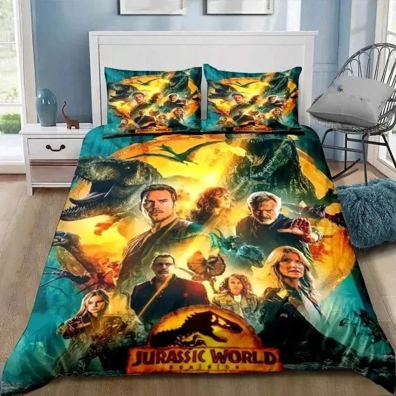 set-di-biancheria-da-letto-con-logo-del-parco-giurassico-stampato-in-3d-ideale-per-bambini-e-ragazzi-disponibile-in-diverse-misure-singolo-matrimoniale-queen-king-e-copripiumino