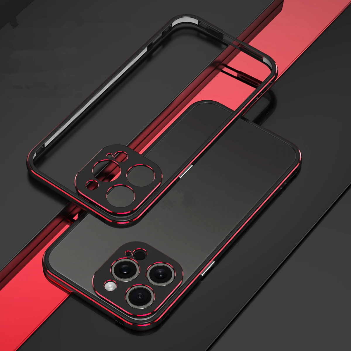 

Luxury Aluminum Alloy Metal Frame Bumper Case for iPhone 15 Pro Max 11 Pro 12 13 Mini 14 Plus Ultra-Thin Super Slim Phone Case