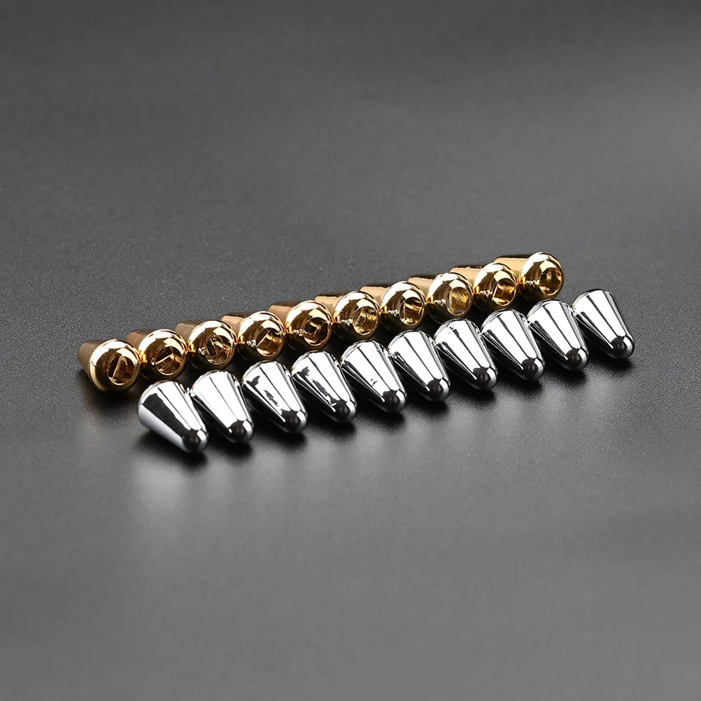 

20 Pcs Guitar Switch Hat Metal Bass Caps Knob Replacement Parts Lightweight Easy Install Guitar Accessories Toggle Tip