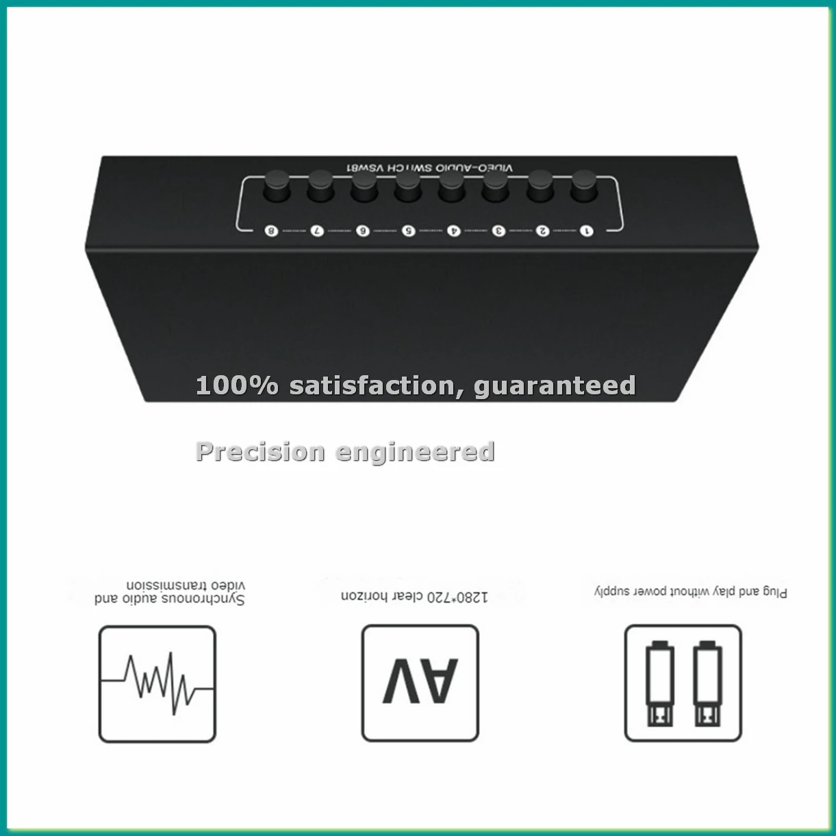 

Многопортовый AV-коммутатор 8 входов/1 выход, видеоселектор L/R, аудиоселектор, 8-портовый композитный коммутатор-сплиттер для DVD, STB, HDTV-TCES
