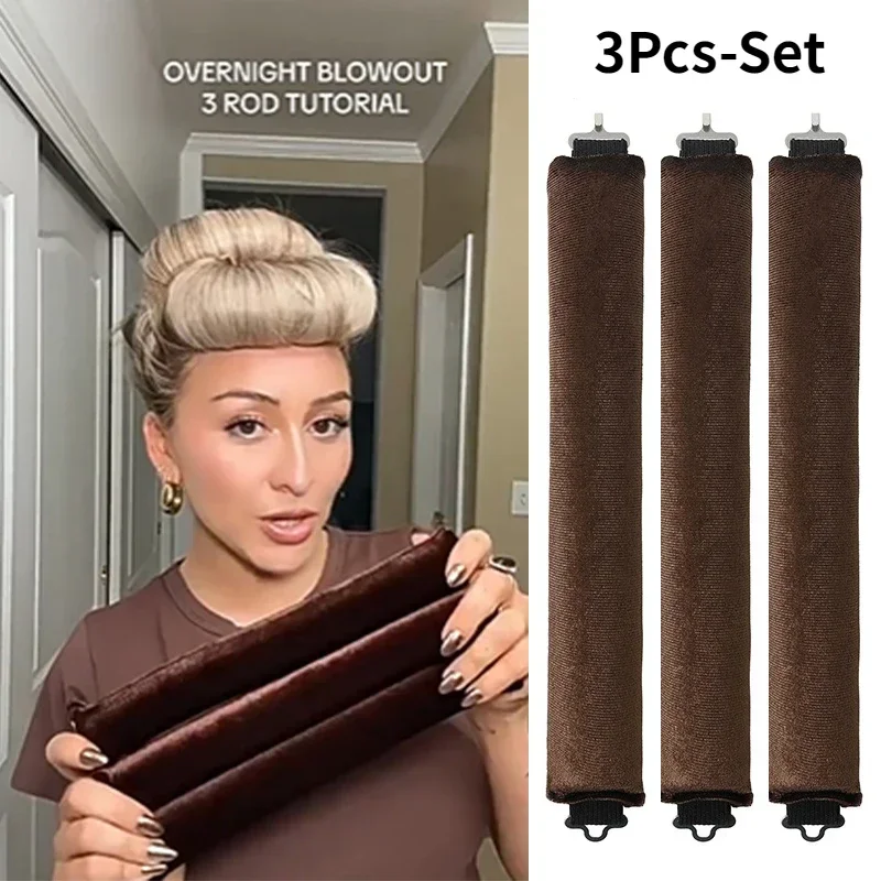 Hitteloze Krultang Hoofdband Luie Haarkrulspelden Geen Warmte Haarrollers Krullen Slapende Zachte Flexi Staven Met Haak Haar Styling Tools