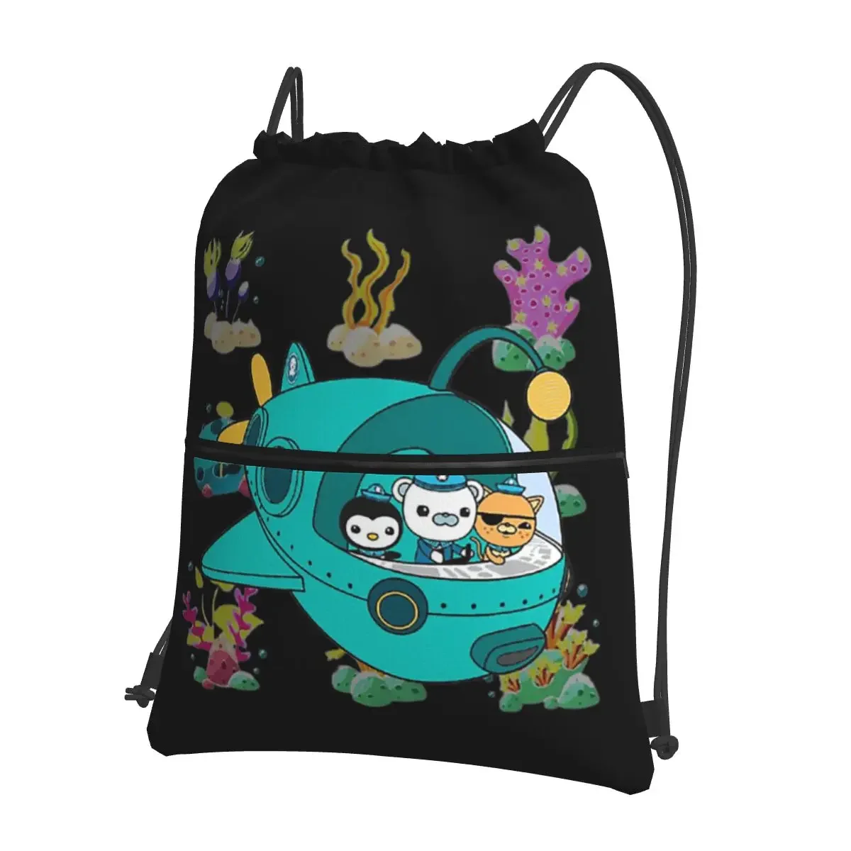 

Octonauts Portable Backpacks Drawstring Bag Fashion Drawstring Bundle Pocket Book Bags For Travel Sport Man Woman