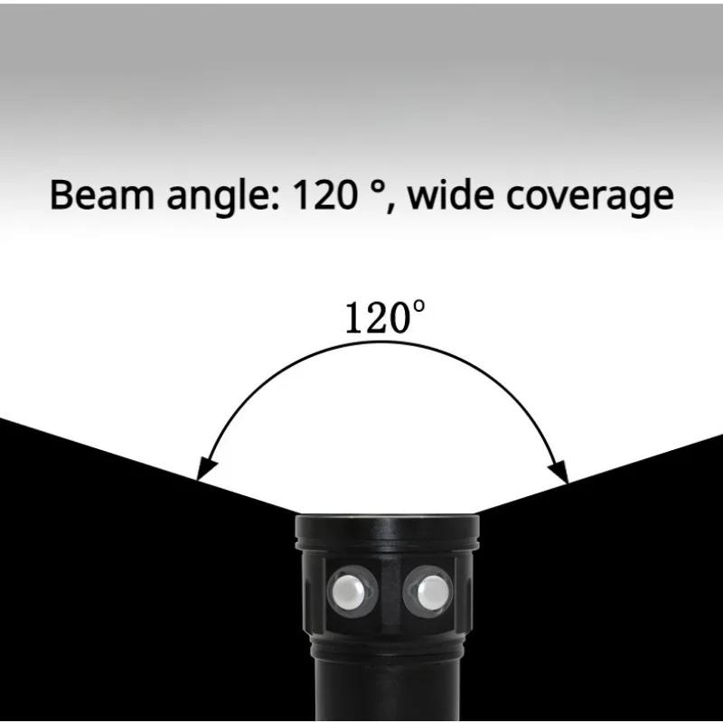 Imagem -03 - Lanterna de Mergulho para Subaquática Tocha Impermeável Ipx8 Luz de Fotografia de Mergulho 100m