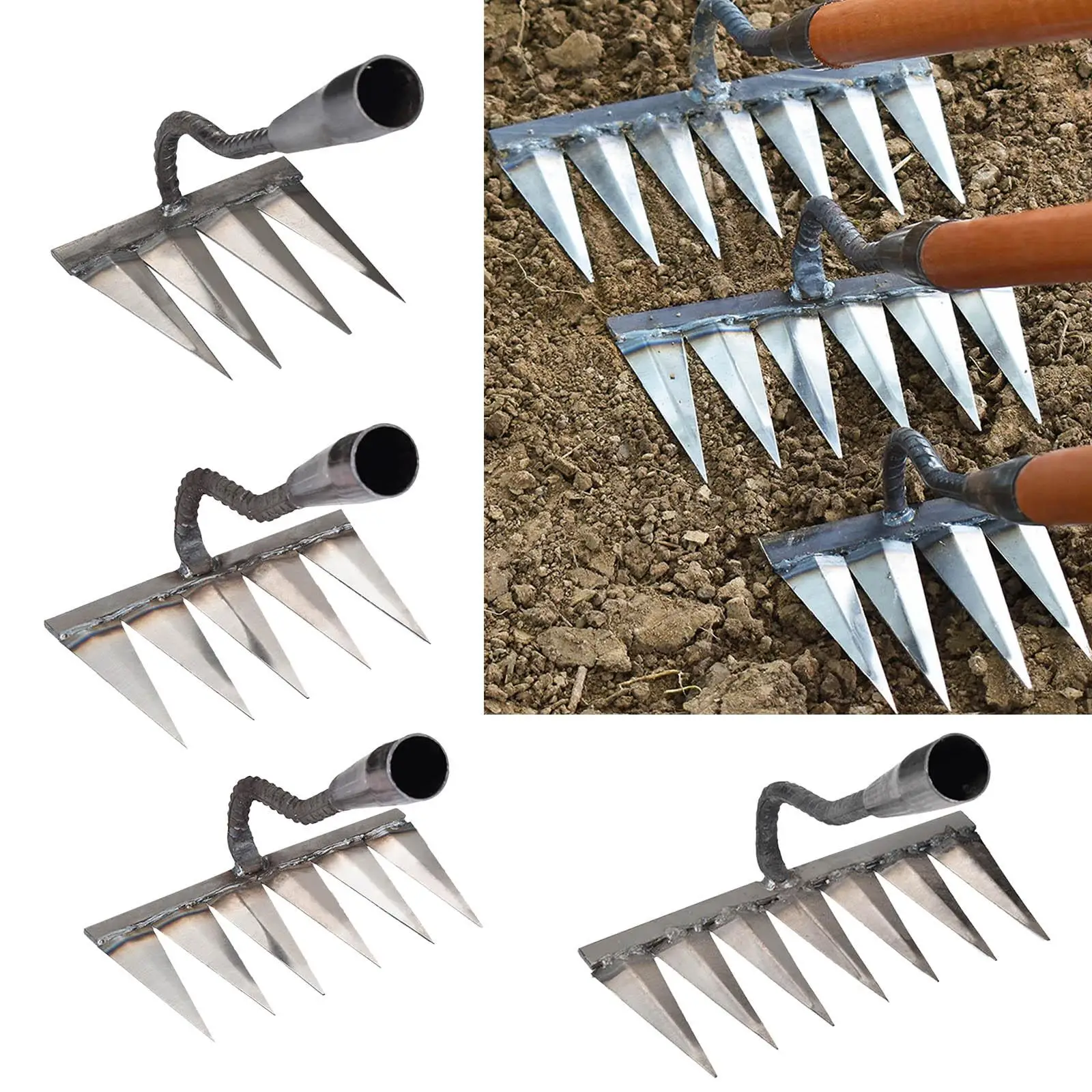 Lawn Leveling Rake, Forging Process, Manganese Steel, Portable, Durable,